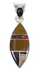 Sterling Silver And Multicolor Southwest Pendant YX67953